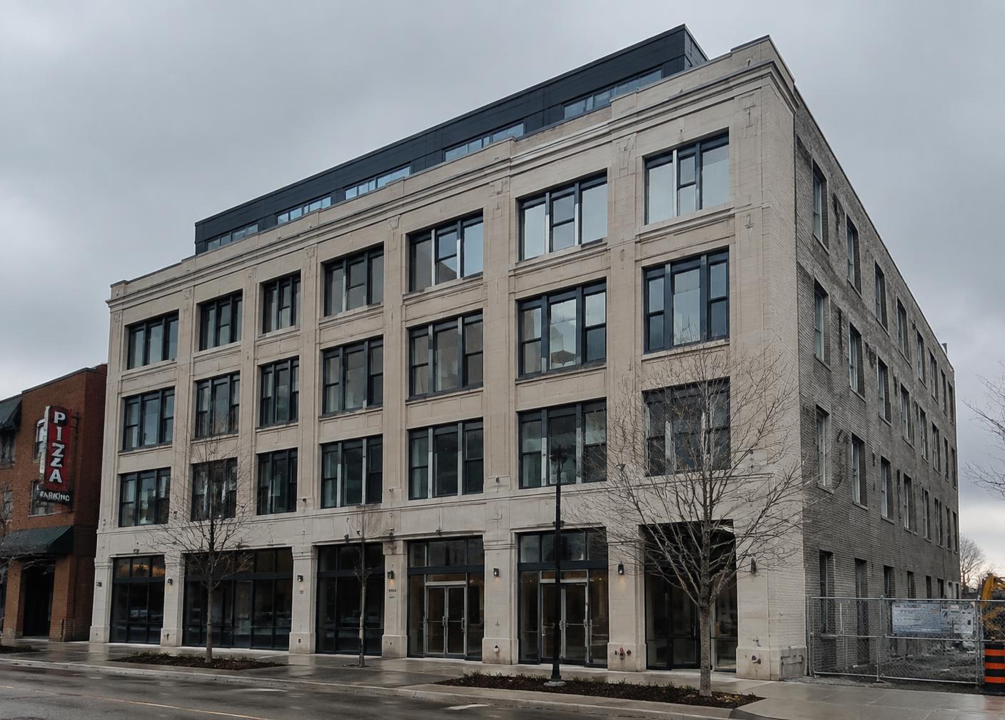 Restored commercial building exterior in Ontario